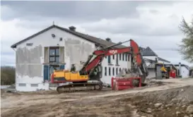  ?? JARLE AASLAND ?? Først offisersme­sse for tyskerne under krigen, deretter hotell og utested som måtte rives for å gi plass til Mosvannet Park.