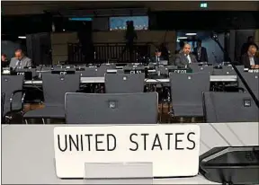  ??  ?? Les Etats-Unis sont présents en délégation réduite à Bonn.