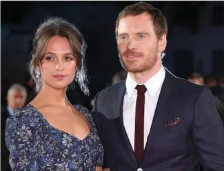  ??  ?? Michael Fassbender has reportedly tied the knot with girlfriend Alicia Vikander in a private ceremony in Ibiza at the weekend.