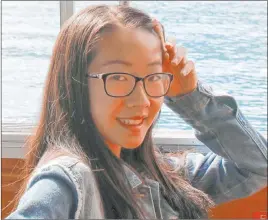  ?? Helen Liu ?? New Jersey teenager Xinyi Christine Zhang wants families of health care workers who have died of COVID-19 to know she is thankful for the work of their loved ones.