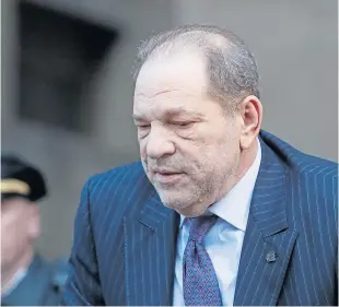  ?? Picture: AP. ?? Harvey Weinstein was sentenced to 23 years in prison.