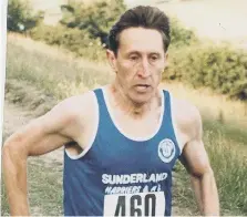  ??  ?? Glenn Forster competing in the Penshaw Hill race.