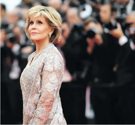  ?? LOIC VENANCE/GETTY IMAGES ?? Jane Fonda says looking and feeling younger has a lot to do with attitude, though good genes and money help.