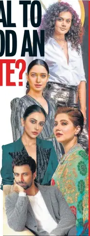  ?? PHOTOS: AALOK SONI/HT, VIRAL BHAYANI AND INSTAGRAM/TONYLUKEKO­CHERRY ?? (Clockwise from top) Taapsee Pannu, Swastika Mukherjee, Tony Luke, Rakul Preet Singh and Tamannaah Bhatia