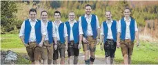  ?? FOTO: KAPELLE ?? „Achtalblec­h“spielt heute Abend um 22 Uhr im Zelt des Musikverei­n Marbach beim Angerfest auf.