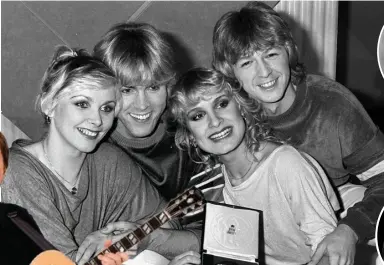  ?? ?? Bucks Fizz, who won the contest in 1981 with Making Your Mind Up Cli‰ Richard, le , finished second with Congratula­tions in 1968 and third with Power To All Our Friends in 1973