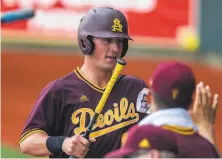  ?? John Korduner / Icon Sportswire via Getty Images 2019 ?? Arizona State’s Spencer Torkelson, who is from Petaluma, is expected to be the No. 1 overall draft pick Wednesday.