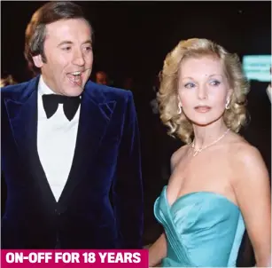 ??  ?? ON-OFF FOR 18 YEARS
CAROL LYNLEY:
Despite both having many other romances, a magnetic attraction kept drawing them back together over nearly two decades.