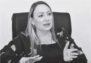  ?? FOTO: REFORMA ?? Sonia Yadira de la Garza, fiscal general del estado de Durango.