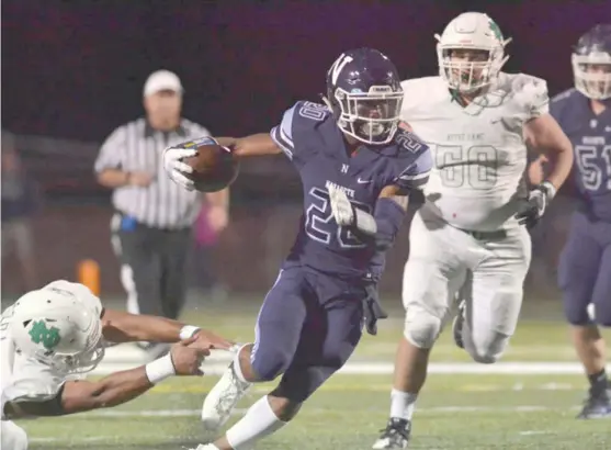  ??  ?? Nazareth running back Michael Love is one of the best athletes in the Chicago area and knows what he wants when looking at colleges. | WORSOM ROBINSON/ FOR THE SUN- TIMES