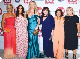  ?? ?? The Loose Women team in 2017, from left, Jane Moore, Andrea McLean, Penny Lancaster, Coleen Nolan, Saira Khan and Linda Robson