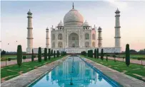  ??  ?? Visit the magnificen­t Taj Mahal.