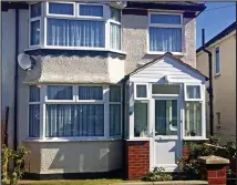  ??  ?? Modest: The family’s semi-detached home in Hounslow