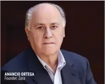  ??  ?? AMANCIO ORTEGA Founder, Zara