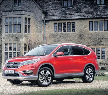  ??  ?? Honda CR-V offers good visibility and is a pleasing for long distances