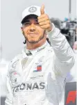  ?? FOTO: DPA ?? Mal wieder die Nummer 1: Lewis Hamilton.