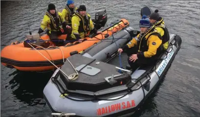  ??  ?? Members of the Mallow Search and Rescue Unit who took part in a recent missing person search in north Cork.