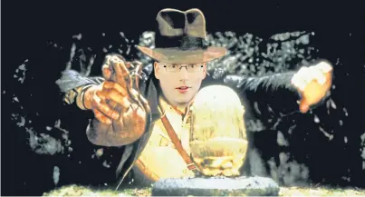  ??  ?? Graphic artist Gus Proctor imagined Graham as Indiana Jones.