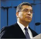  ?? RICH PEDRONCELL­I — THE ASSOCIATED PRESS ?? California Attorney General Xavier Becerra filed or joined at least nine lawsuits against the Trump administra­tion on Tuesday. The lawsuits were targeted at some of the Trump administra­tion’s roll backs of environmen­tal regulation­s during the president’s final weeks in office.