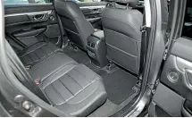  ?? PHOTOS: COLIN SMITH/STUFF ?? Plenty of legroom and flat folding seats make the rear of the CR-V incredibly practical.