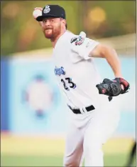  ?? Mike Krebs / ?? Suffield’s Robbie Hitt is 2-1 with a 4.25 ERA in 27 relief outings for the Biloxi Shuckers, Double-A affiliate of the Milwaukee Brewers.