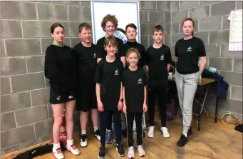  ??  ?? SWL 2020 Declan Casey U17 Champions: Ellen Berney, Eoghan Cooney, Adam Daynes, Jake Doyle, James Fleming, Anna Cooney. Front: Zarah Pender and Amira Pender.