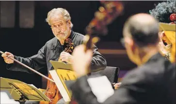  ?? Kent Nishimura Los Angeles Times ?? CATALAN early music specialist Jordi Savall performs along with his ensembles Sunday at Disney Hall.