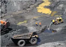  ?? ?? Hwange Colliery Company has also engaged new mining contractor­s to open three new opencast pits to guarantee coking coal annual production of 772,000 tonnes per year,
