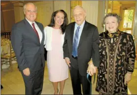  ?? ?? Former U.S. Sen. Mark Pryor and his wife, Joi, with former U.S. Sen. David Pryor and his wife, Barbara