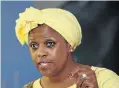  ??  ?? Dudu Myeni, chairwoman of the Jacob G Zuma Foundation.