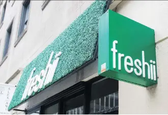  ?? RYAN REMIORZ/THE CANADIAN PRESS ?? Freshii is appealing for a “partnershi­p” with the bigger Subway organizati­on. Founder Matthew Corrin is calling for the conversion of “select” Subway shops to Freshii stores.