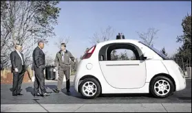  ?? KARL MONDON / BAY AREA NEWS GROUP 2015 ?? Google is among the companies working on a self-driving car. One expert says it may be 25 years or more before there is widespread use of self-driving cars.