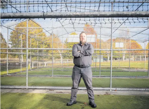  ?? PHOTO / ANDREW WARNER ?? Rotorua Cricket Associatio­n chairman Paul Wylie is annoyed the cricket nets have been vandalised again.