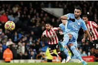  ?? ?? ON THE SPOT Mahrez has scored eight successive penalties