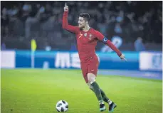  ?? FOTO: DPA ?? Cristiano Ronaldo will mit Portugal auch bei der WM nach oben.