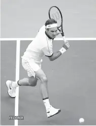  ??  ?? FEDERER