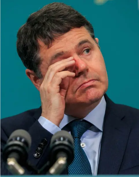  ??  ?? GRITTY PROBLEM: Finance Minister Paschal Donohoe will have to keep a firm focus on preserving national economic sovereignt­y