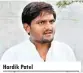  ??  ?? Hardik Patel