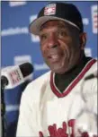  ?? BEBETO MATTHEWS — THE ASSOCIATED PRESS FILE ?? This file photo shows Andre Dawson during a news conference in New York.