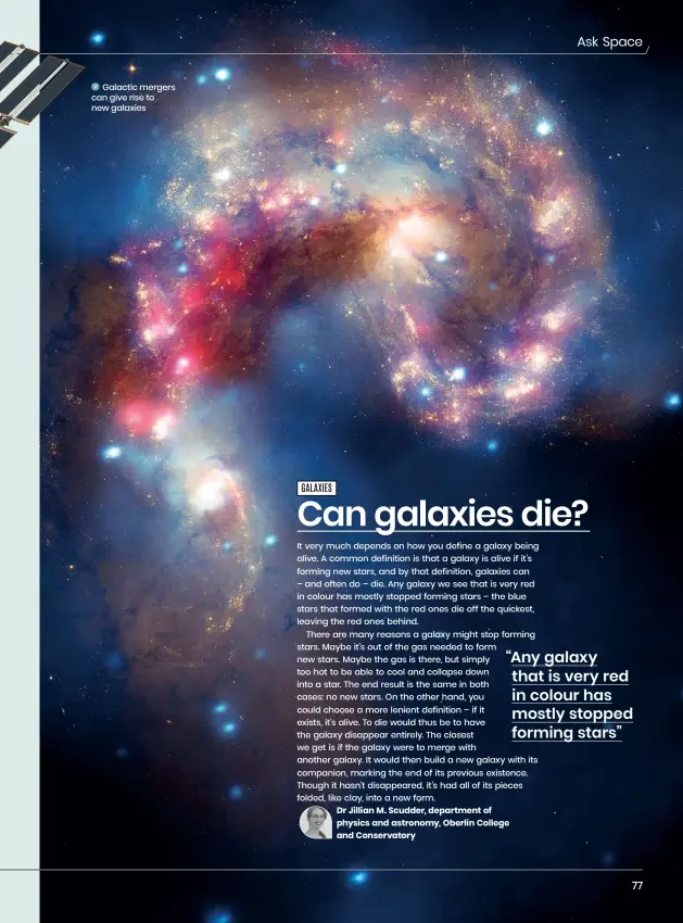  ?? ?? Galactic mergers can give rise to new galaxies