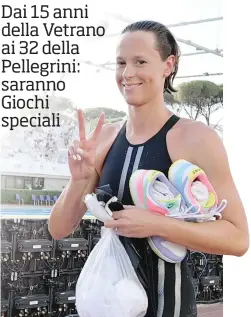  ?? LAPRESSE ?? Federica Pellegrini, 32 anni, a Tokyo per la 5ª Olimpiade