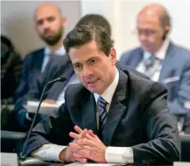  ??  ?? PARTICIPAC­IÓN. El presidente Enrique Peña Nieto, ayer, en la ONU.