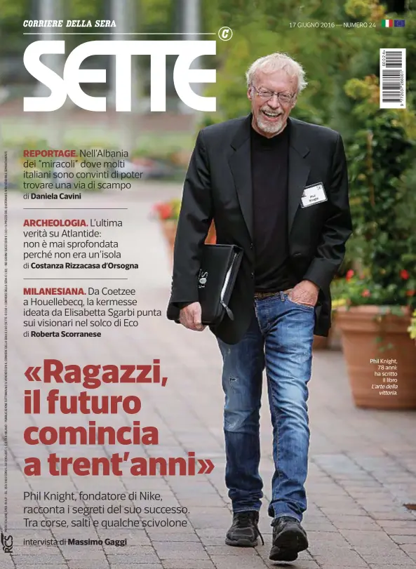  ??  ?? Phil Knight, 78 anni: ha scritto il libro L’artedella vittoria.