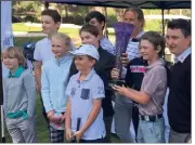  ?? (Photo B. Q.) ?? Les jeunes de l’école de golf de Loustau, récompensé­s il y a quelques mois comme meilleure école du Var.