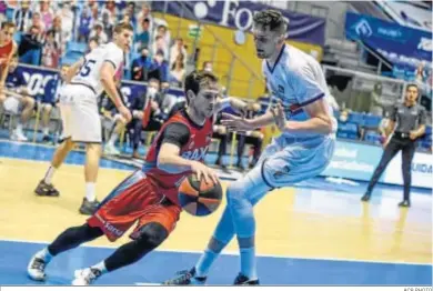  ?? ACB PHOTO ?? Frankie Ferrari bota ante Birutis.