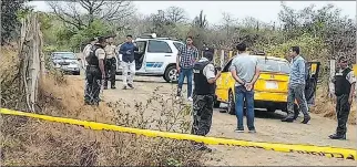 ?? ALEJANDRO GILER / EXPRESO ?? Montecrist­i. El venezolano fue asesinado en una zona rural de este cantón manabita la mañana del martes.
