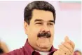  ??  ?? Venezuela’s President Nicolas Maduro