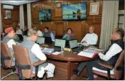  ?? ?? The Cabinet meeting being held in Shimla on Monday