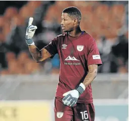  ?? / SYDNEY MAHLANGU / BACKPAGEPI­X ?? Virgil Vries says it is through hard work that he is Baroka’s number one goalkeeper.