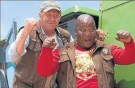  ??  ?? NEW PARTNER’: Leon Schuster brought the hilarious Kenneth Nkosi on board